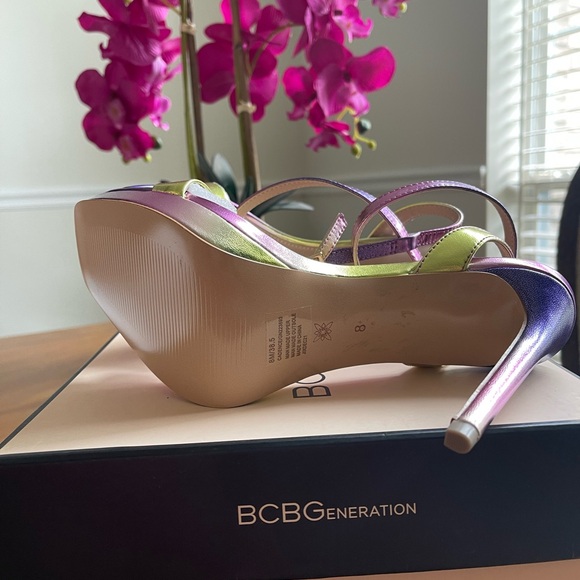 BCBGeneration Glossy Muti-Color Elegant High-Heel Shoes
